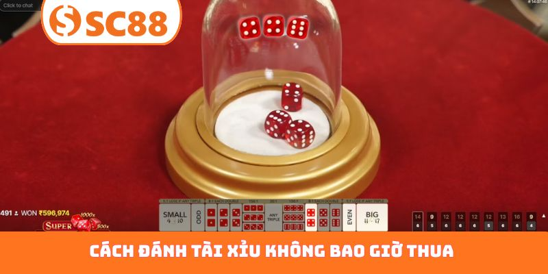 cách đánh tài xỉu không bao giờ thua